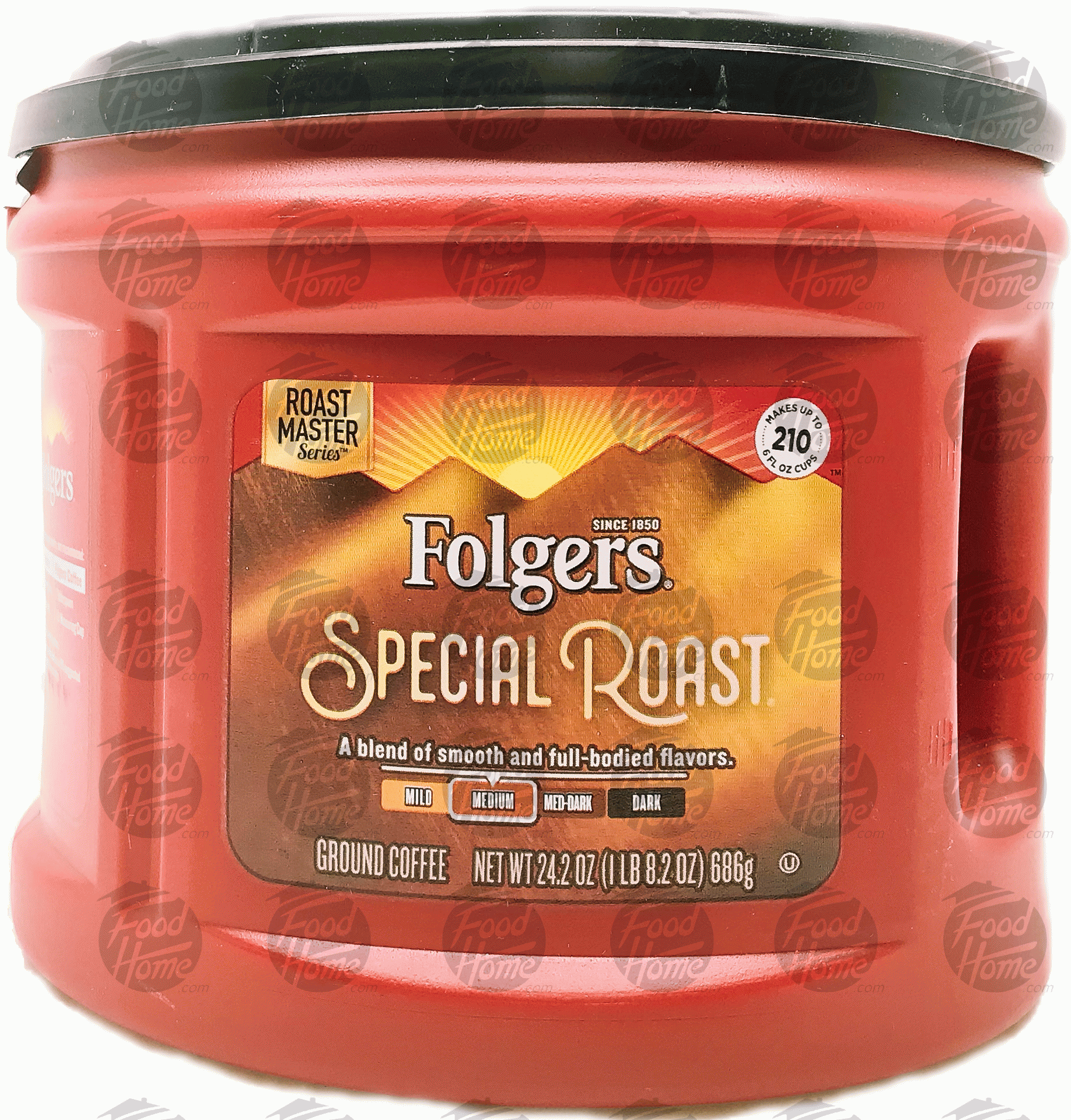 Folgers  special roast medium roast ground coffee, plastic tub Full-Size Picture